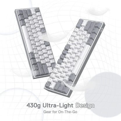 K617 Wired 60% Compact Hot-Swappable RGB Mechanical Gaming Keyboard