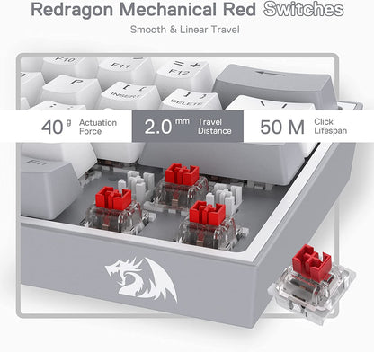 K617 Wired 60% Compact Hot-Swappable RGB Mechanical Gaming Keyboard