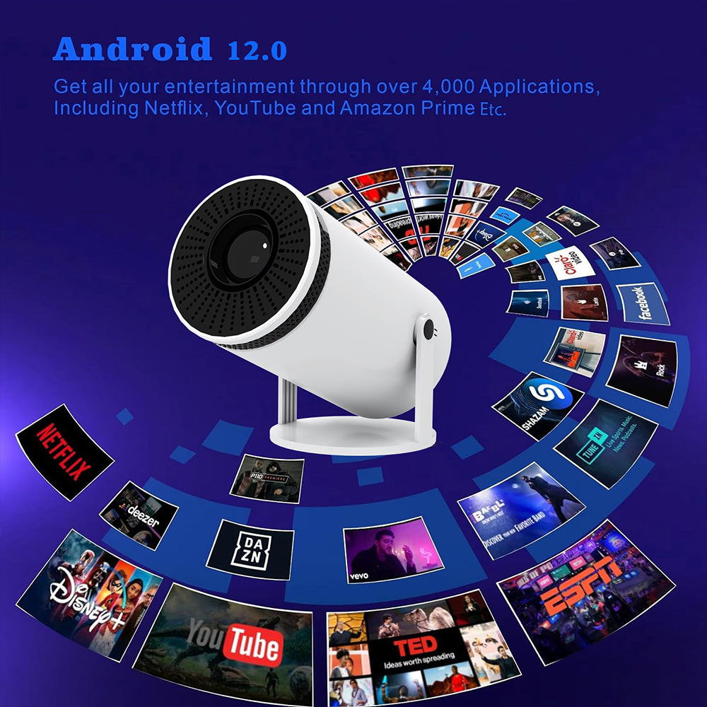 Portable 4K HD Bluetooth Mini Projector Y5S for Home Theater Use