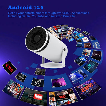 Portable 4K HD Bluetooth Mini Projector Y5S for Home Theater Use