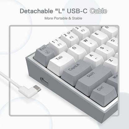 K617 Wired 60% Compact Hot-Swappable RGB Mechanical Gaming Keyboard