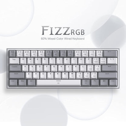 K617 Wired 60% Compact Hot-Swappable RGB Mechanical Gaming Keyboard